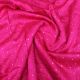 Rani Pink Dupion Silk Fabric with Mirror Embroidery