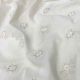 Off-White Kora Cotton Motifs Thread Embroidery fabric (Dyeable)