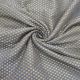 Greyish Blue Brocade Silk Fabric with Zari Polka Dot Design